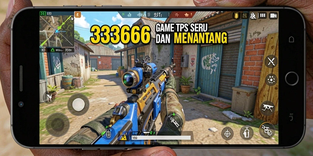 Tampilan menarik dari gameplay TPS yang intens di 333666.