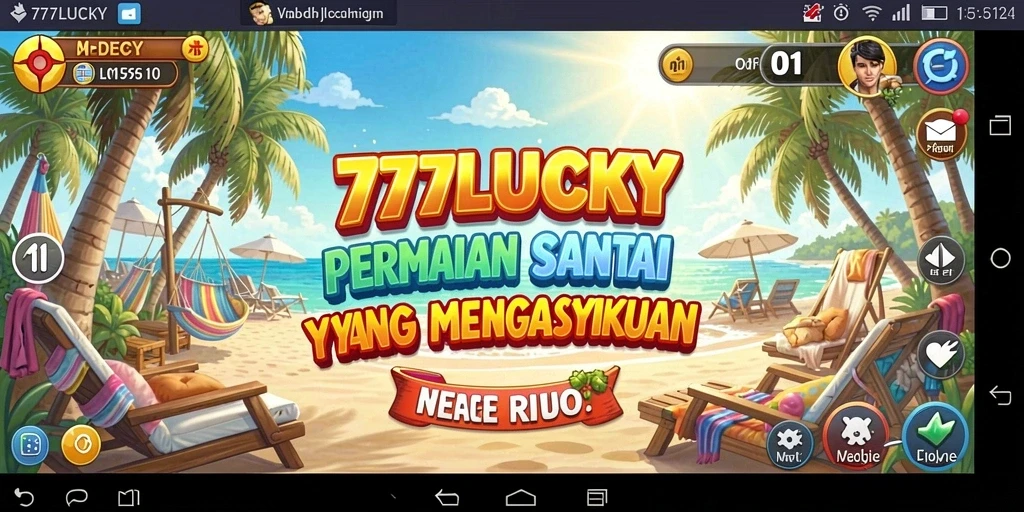 Screenshot gameplay 777LUCKY menampilkan momen seru saat bermain.