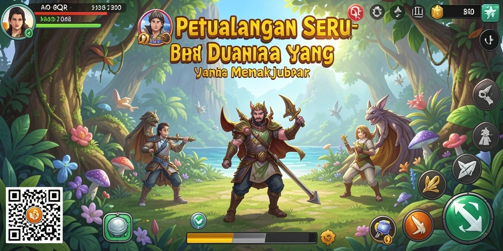 Tangkapan layar dari gameplay 8QR menunjukkan petualangan mendebarkan.