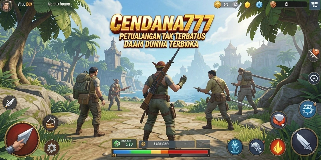 Screenshot utama CENDANA777 menampilkan visual menakjubkan dari dunia terbuka.