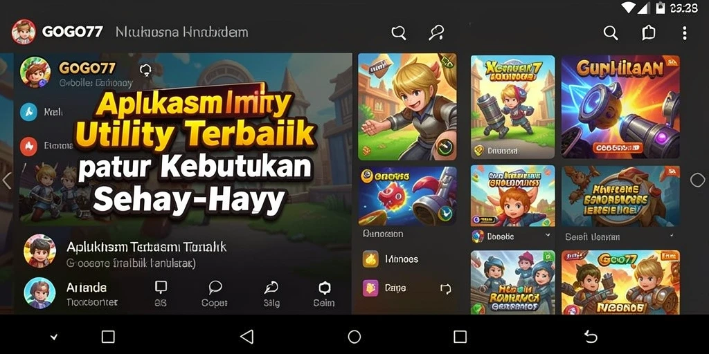 Tampilan utama GOGO77 dengan fitur pengingat yang canggih.