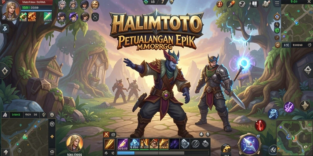 Tangkapan layar gameplay <strong>HALIMTOTO</strong> menunjukkan aksi seru di dunia MMORPG.