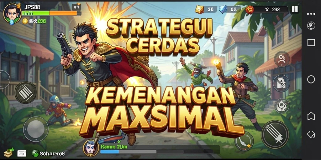 Tampilan gameplay JPS88 dengan aksi strategi yang mendebarkan