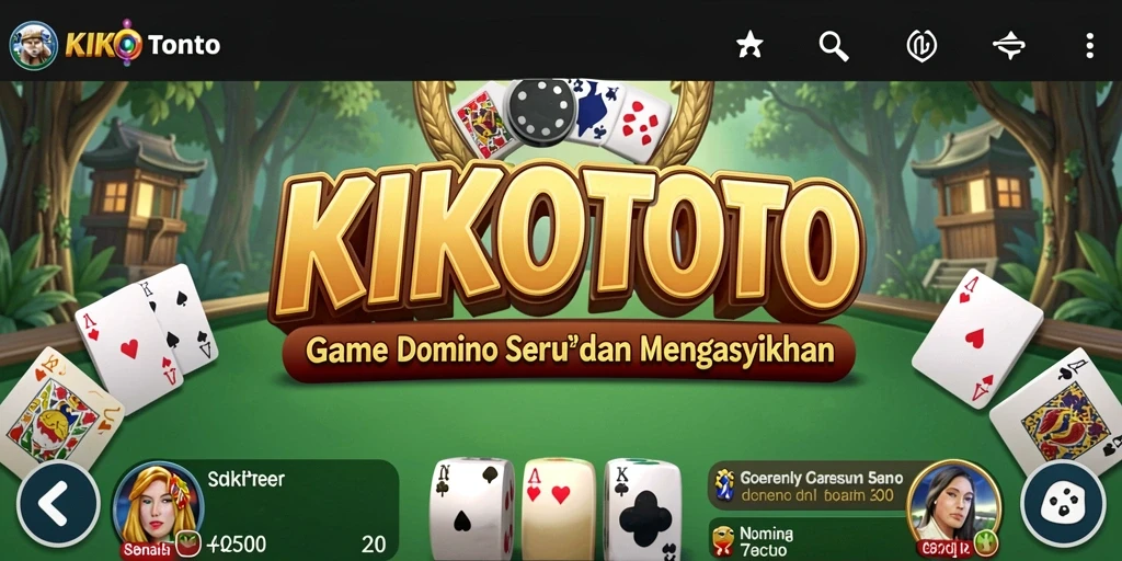 Screenshot utama KIKOTOTO menampilkan gameplay yang seru dan interaktif.