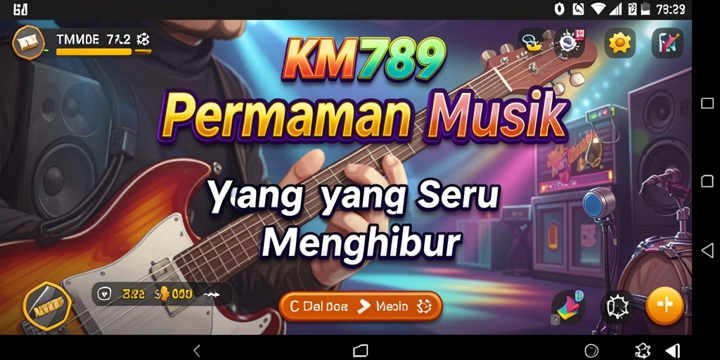 Tampilan gameplay seru dengan lagu-lagu menarik di KM789.