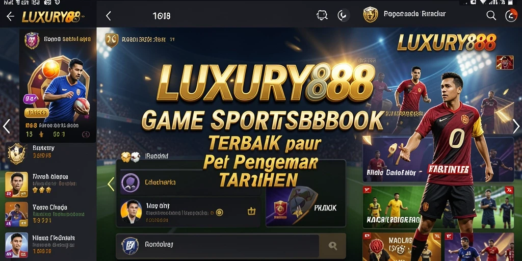 Screenshot utama LUXURY88 menampilkan antarmuka taruhan yang interaktif.