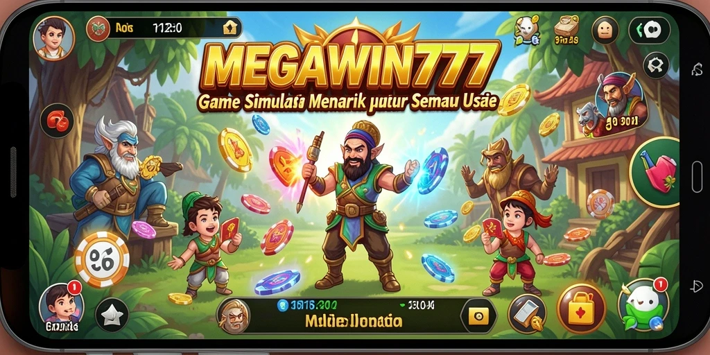 Screenshot menunjukkan gameplay <strong>MEGAWIN777</strong> yang seru dan interaktif.