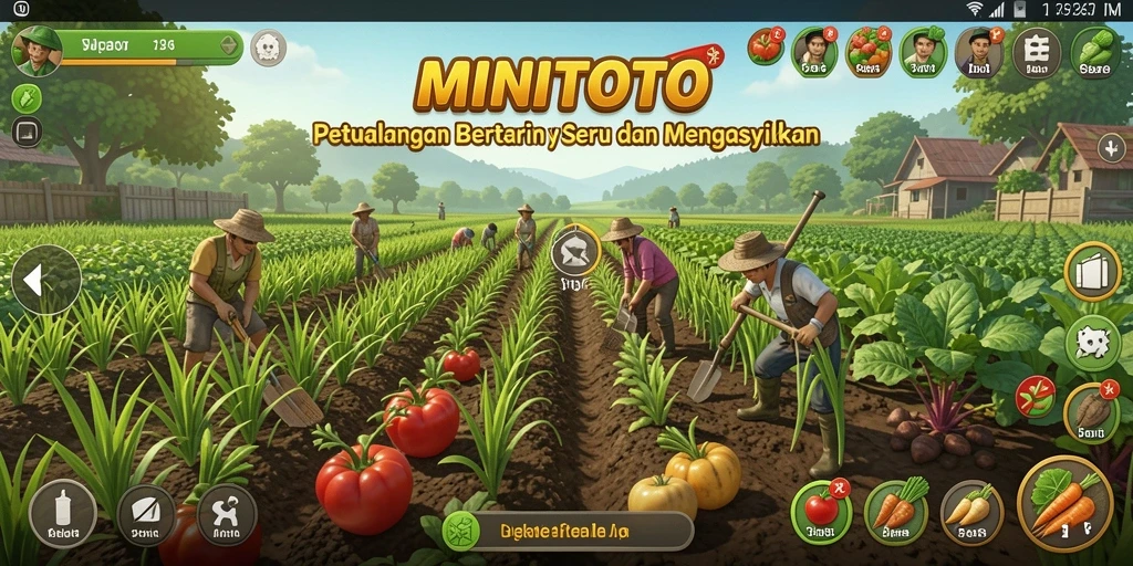 Gameplay menakjubkan di <strong>MINITOTO</strong> dengan berbagai aktivitas pertanian.
