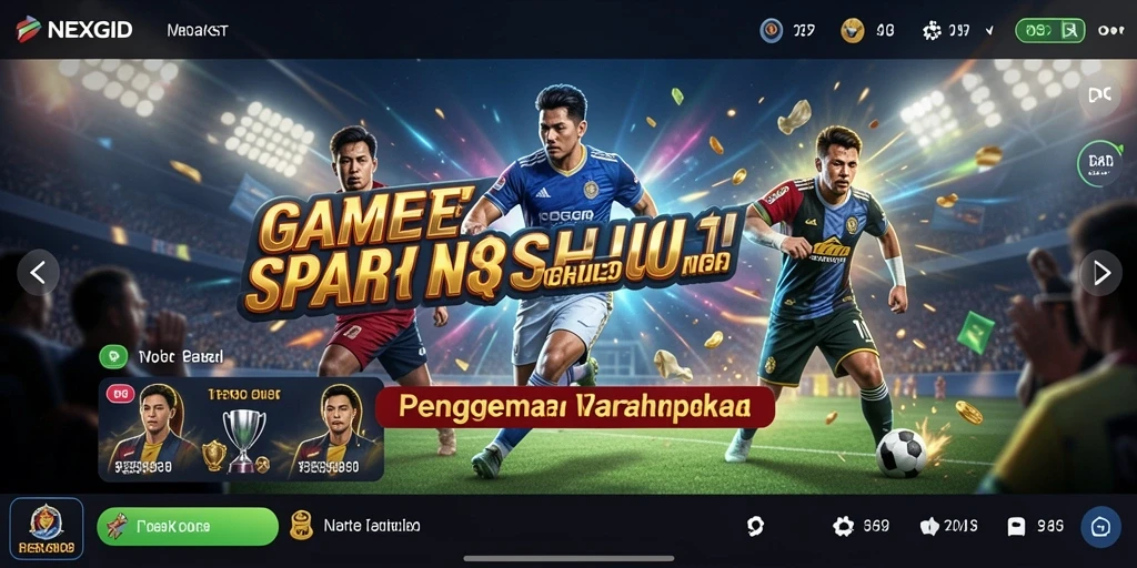 Tangkapan layar NEXGID menampilkan fitur taruhan olahraga yang menarik.