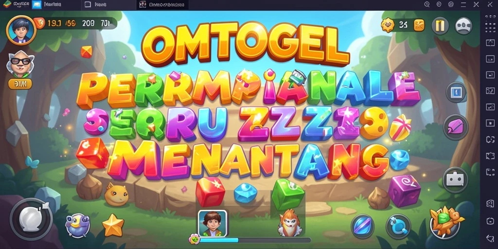 Tampilan gameplay menantang dari OMTOGEL yang penuh warna.