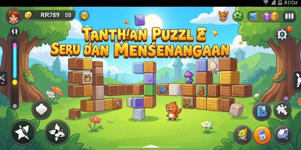 Screenshot gameplay RR789 menampilkan tantangan puzzle yang menarik.