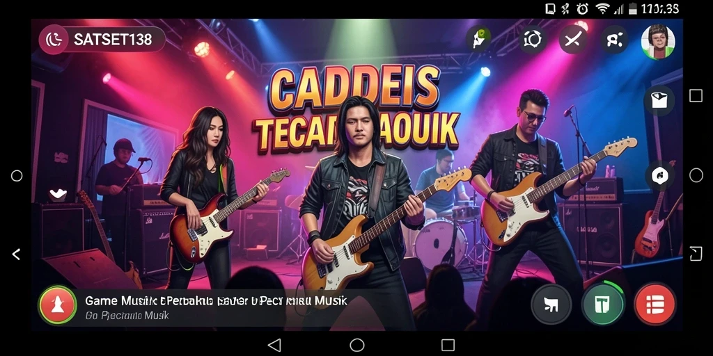 Tampilan menarik dari gameplay SATSET138 dengan berbagai alat musik.