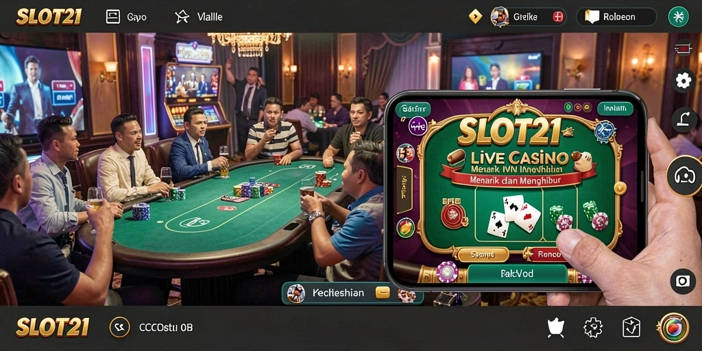 Tampilan gameplay langsung dari SLOT21 yang mengasyikkan dan interaktif.