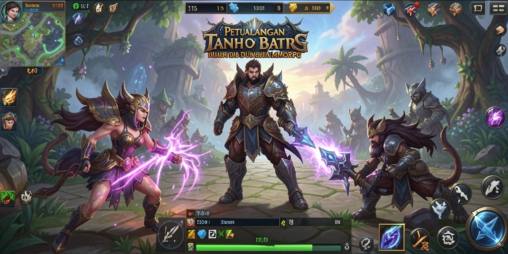 Tampilan gameplay MMORPG T6 yang mendebarkan dan penuh aksi.
