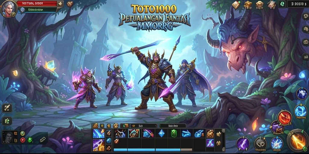 Gameplay seru TOTO1000 dengan petualangan MMORPG yang epik.