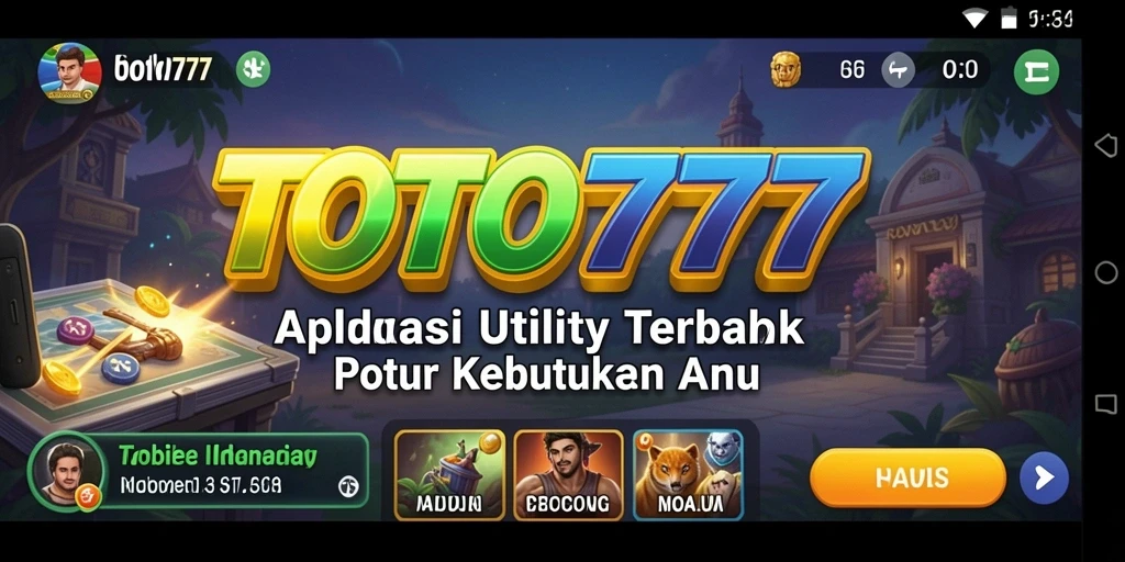 Tampilan utama TOTO777 dengan fitur Utility yang lengkap dan mudah digunakan.