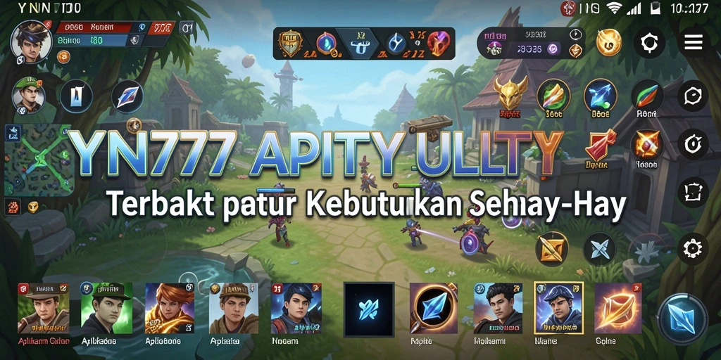 Screenshot aplikasi YN777 menampilkan tampilan antarmuka yang intuitif dan menarik.