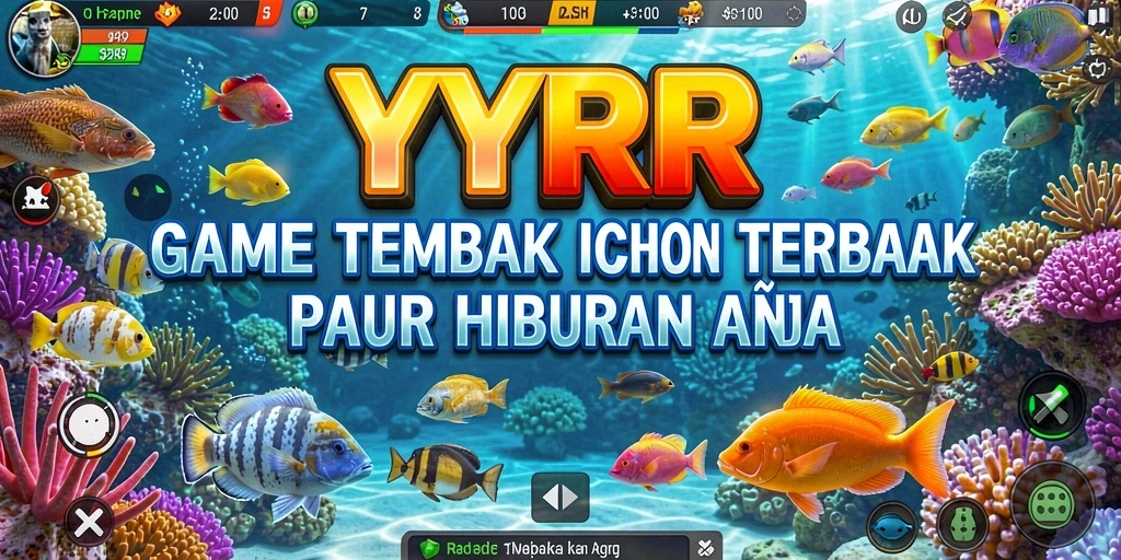 Screenshot gameplay YYRR menampilkan aksi menembak ikan yang seru.